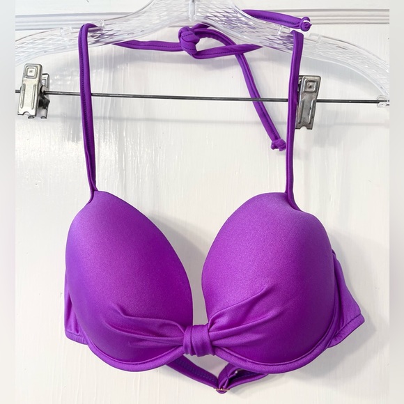 NEW Venus Purple Halter Light Push-up Bikini Top Size 36B/34C/32D - Picture 1 of 3